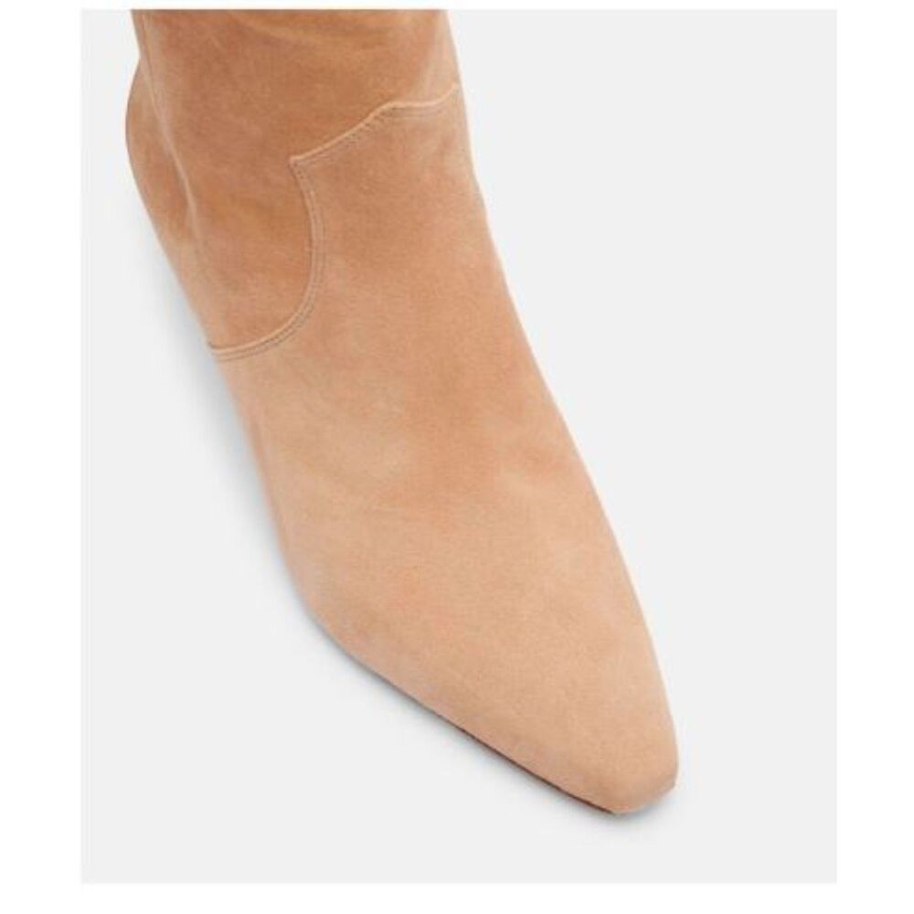Veronica Beard Kinna Tall Suede Knee High Boots Sz 8 WIDE CALF NIB 780 Sand - Picture 4 of 14